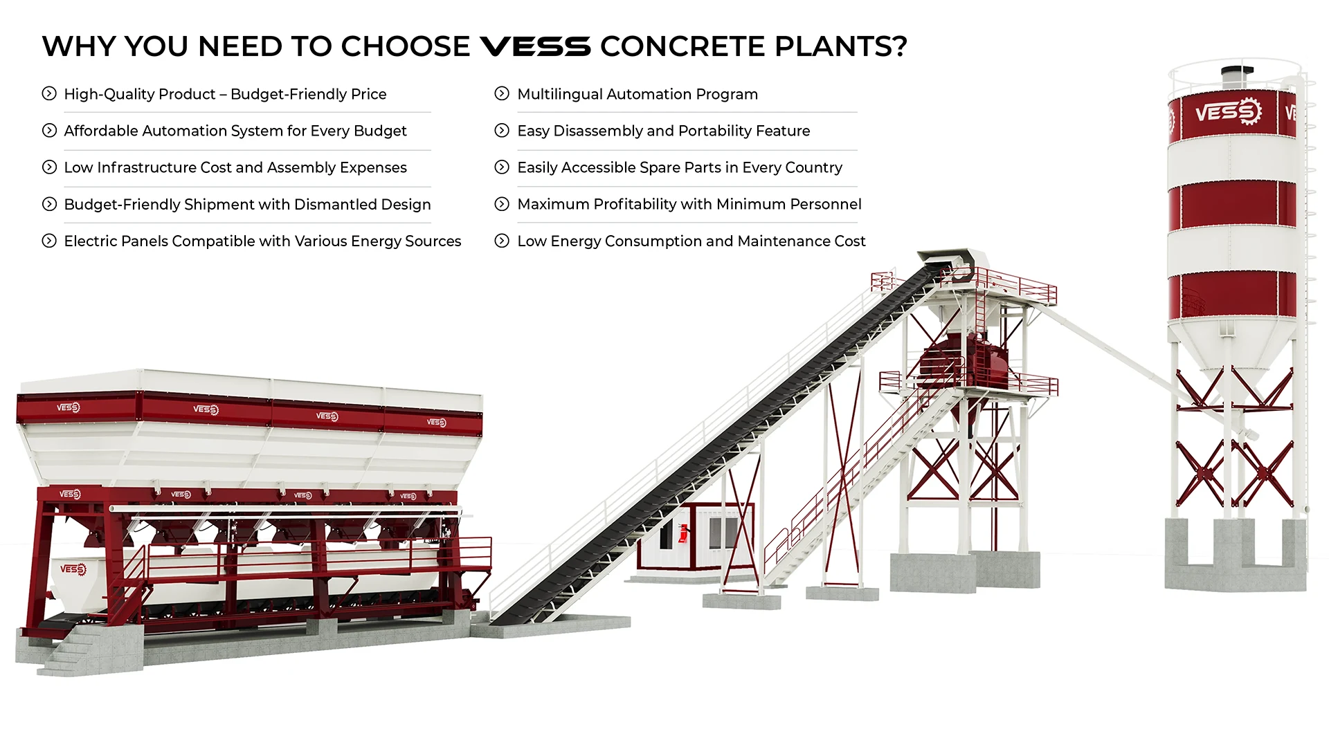 VESS 60 m³ / HOUR - CONCRETE PLANT