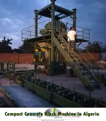 compact concrete block making machine in Algeria