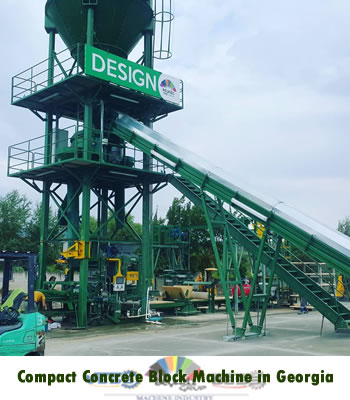 compact concrete block making machine in Georgia