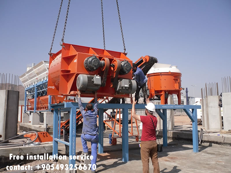 fully automatic concrete block machine free installation